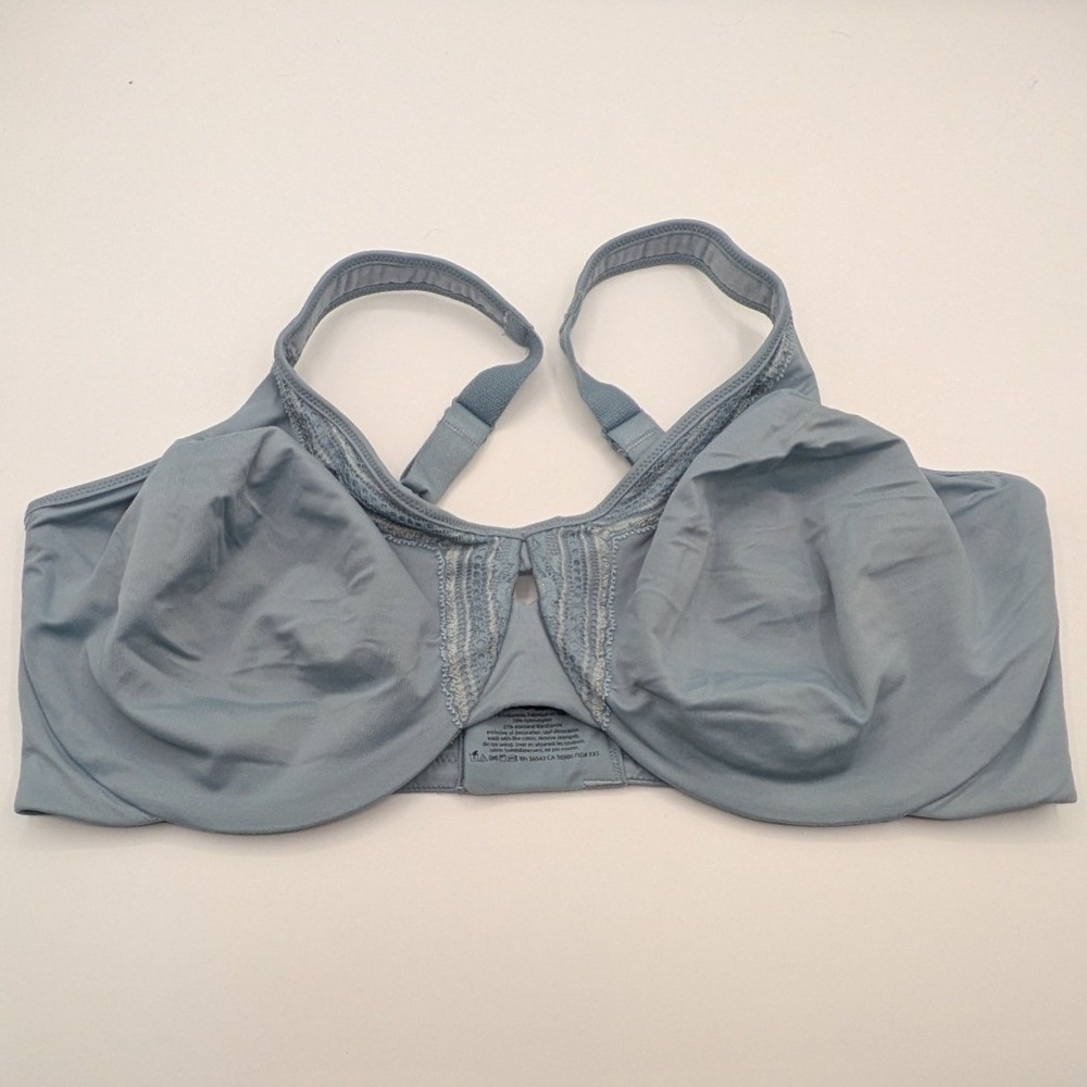 Olga by Warners 40DD $42 Blue Butterfly Effect Underwire Unlined Minimizer Bra